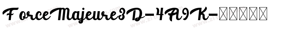 ForceMajeure3D-4A9K字体转换