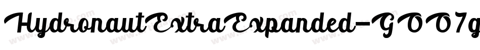 HydronautExtraExpanded-GOO7g字体转换 HydronautExtraExpanded-GOO7g字体转换