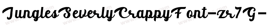 JunglesSeverlyCrappyFont-zr7G字体转换