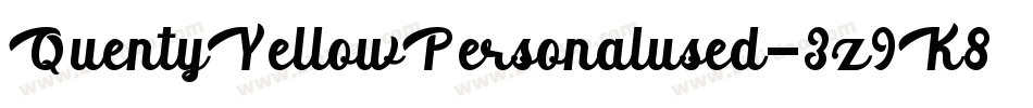 QuentyYellowPersonalused-3z9K8字体转换