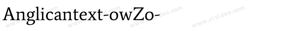 Anglicantext-owZo字体转换