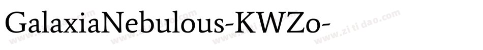 GalaxiaNebulous-KWZo字体转换