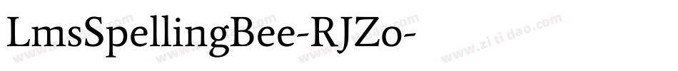 LmsSpellingBee-RJZo字体转换