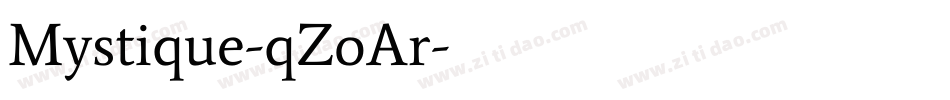 Mystique-qZoAr字体转换