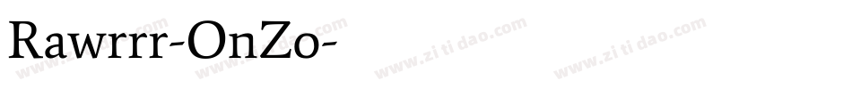Rawrrr-OnZo字体转换