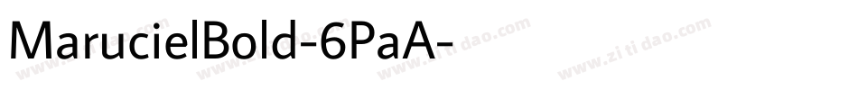 MarucielBold-6PaA字体转换