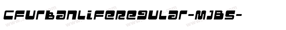 CfUrbanLifeRegular-mjB5字体转换