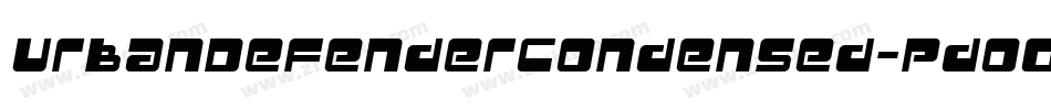 UrbanDefenderCondensed-pdoO字体转换