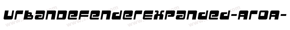 UrbanDefenderExpanded-Ar0A字体转换