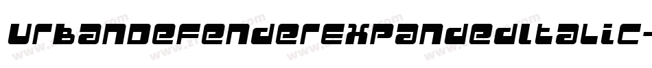 UrbanDefenderExpandedItalic-qPK5字体转换