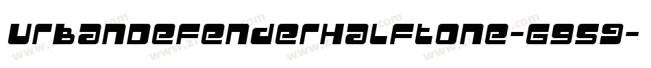 UrbanDefenderHalftone-G95g字体转换