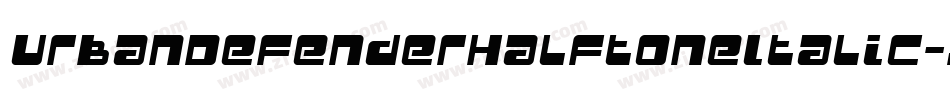 UrbanDefenderHalftoneItalic-jKD0字体转换