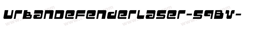 UrbanDefenderLaser-5qBV字体转换