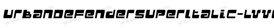 UrbanDefenderSuperItalic-lvV0字体转换