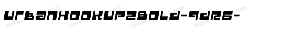 UrbanHookupzBold-qdR6字体转换