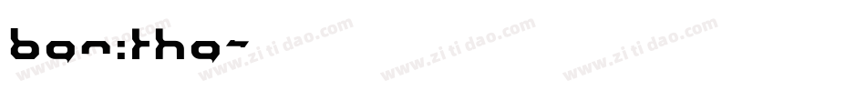 banitha字体转换