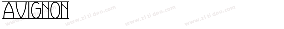 AVIGNON字体转换