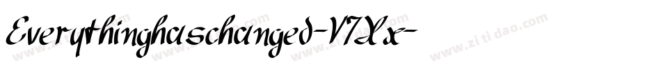 Everythinghaschanged-V7Xx字体转换