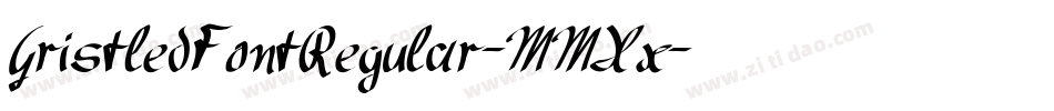 GristledFontRegular-MMXx字体转换