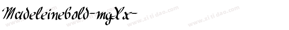 Madeleinebold-mgXx字体转换