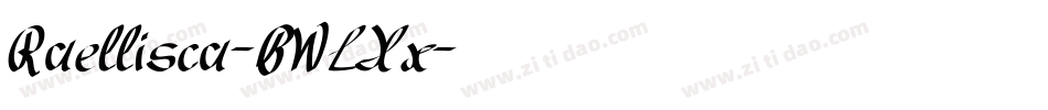 Raellisca-BWLXx字体转换