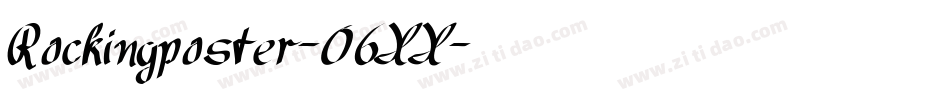 Rockingposter-06XX字体转换
