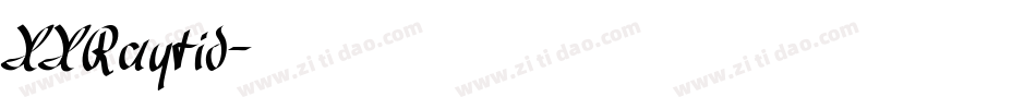 XXRaytid字体转换