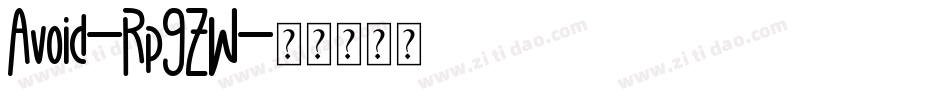 Avoid-Rp9ZW字体转换