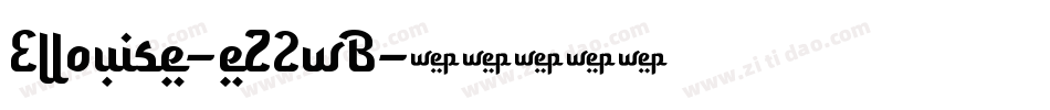 Ellouise-eZ2wB字体转换