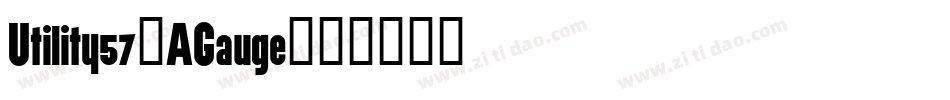 Utility57-AGauge字体转换