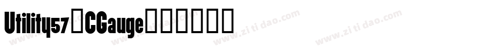 Utility57-CGauge字体转换