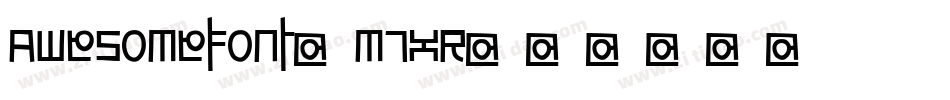 Awesomefont-M7xr字体转换