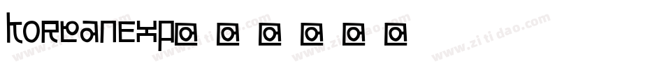 KoreanEXP字体转换