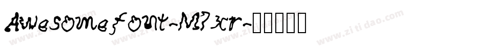 Awesomefont-M7xr字体转换