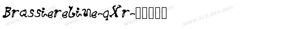 BrassiereLine-qXr字体转换
