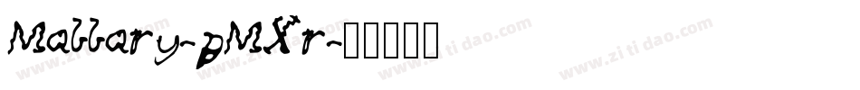 Mallary-pMXr字体转换