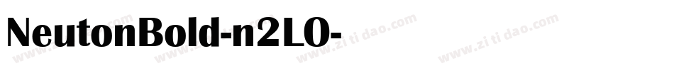 NeutonBold-n2LO字体转换
