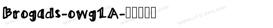 Brogads-owg1A字体转换