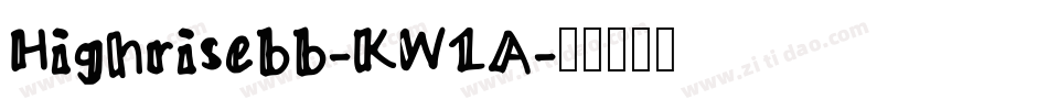Highrisebb-KW1A字体转换