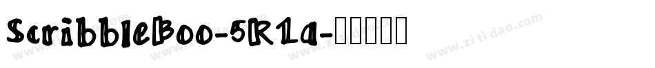ScribbleBoo-5R1a字体转换