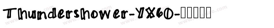 Thundershower-YX6O字体转换
