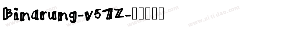 Binarung-v57Z字体转换
