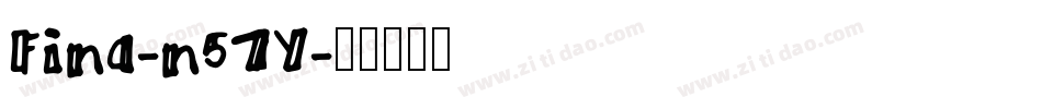 Fina-n57Y字体转换