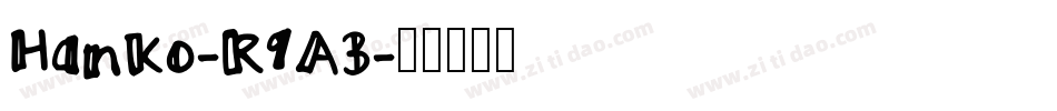 Hanko-R9A3字体转换
