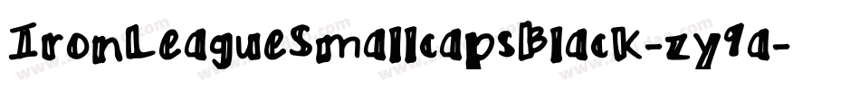 IronLeagueSmallcapsBlack-zy9a字体转换