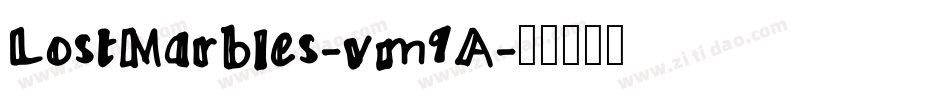 LostMarbles-vm9A字体转换