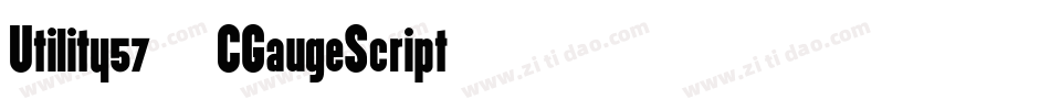 Utility57-CGaugeScript字体转换