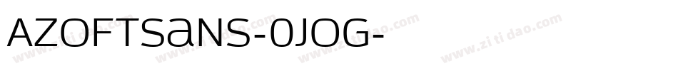AzoftSans-0jOG字体转换