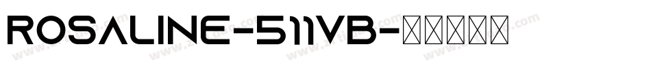 Rosaline-511vB字体转换