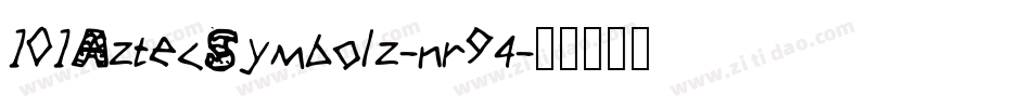 101AztecSymbolz-nr94字体转换